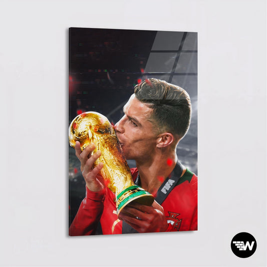 Ronaldo World Cup Victory - Soccer - Glass