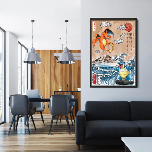 Charizard & Blastoise  - Poster