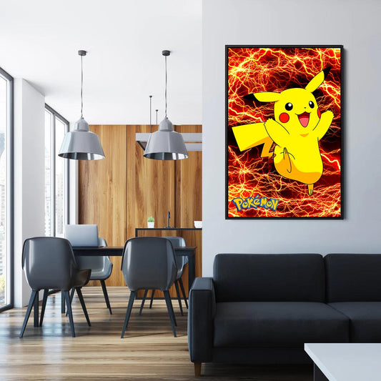 Red Lightning Pikachu  - Poster