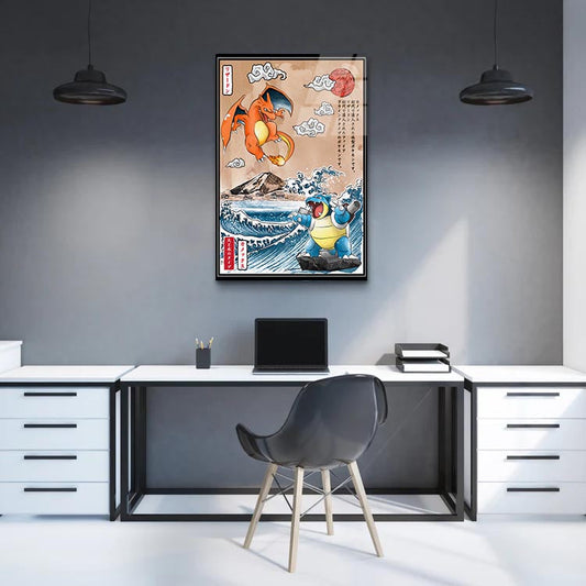 Charizard & Blastoise  - Glass