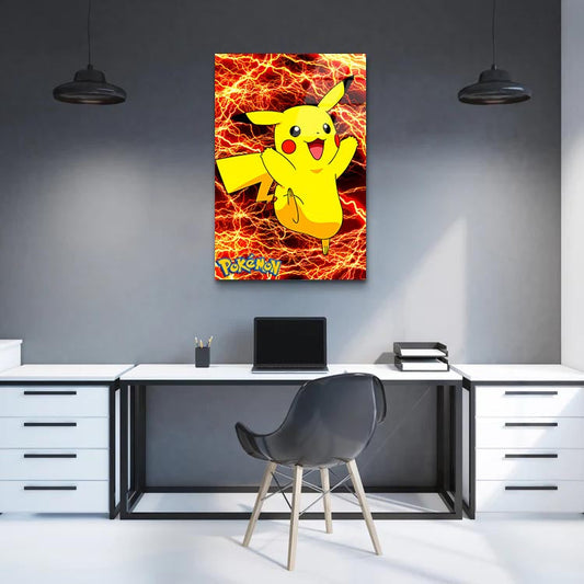 Red Lightning Pikachu  - Glass