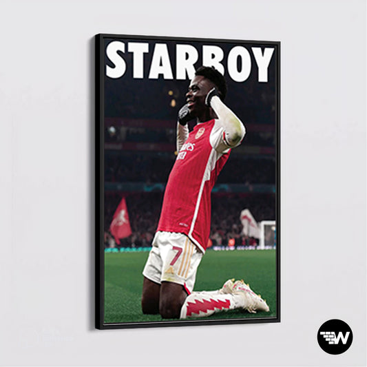 Bukayo Saka "Starboy" - Poster