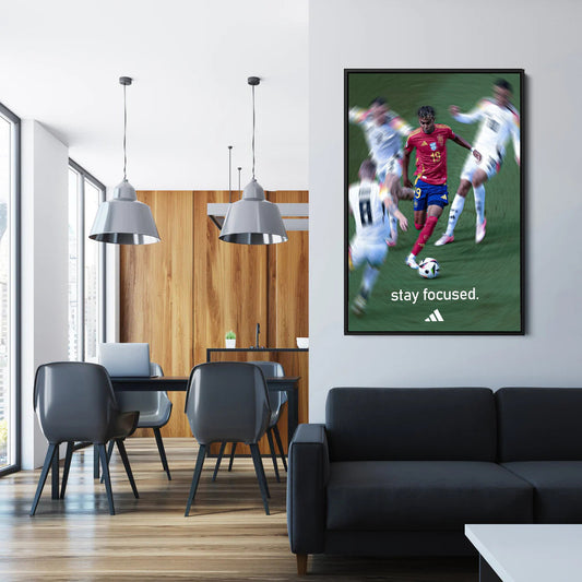 Lamine Yamal "Stay focused" - Poster