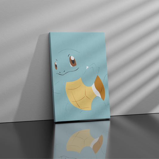 Teal Squirtle  - Canvas