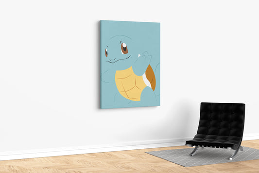 Teal Squirtle  - Canvas