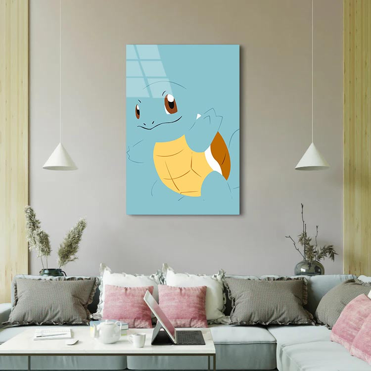 Teal Squirtle  - Glass