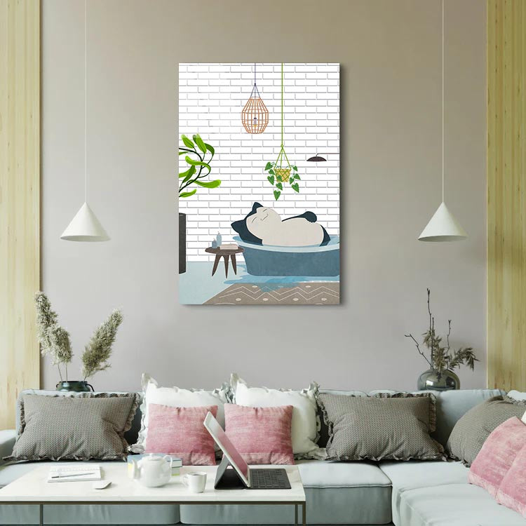 Snorlax in a Tub  - Glass