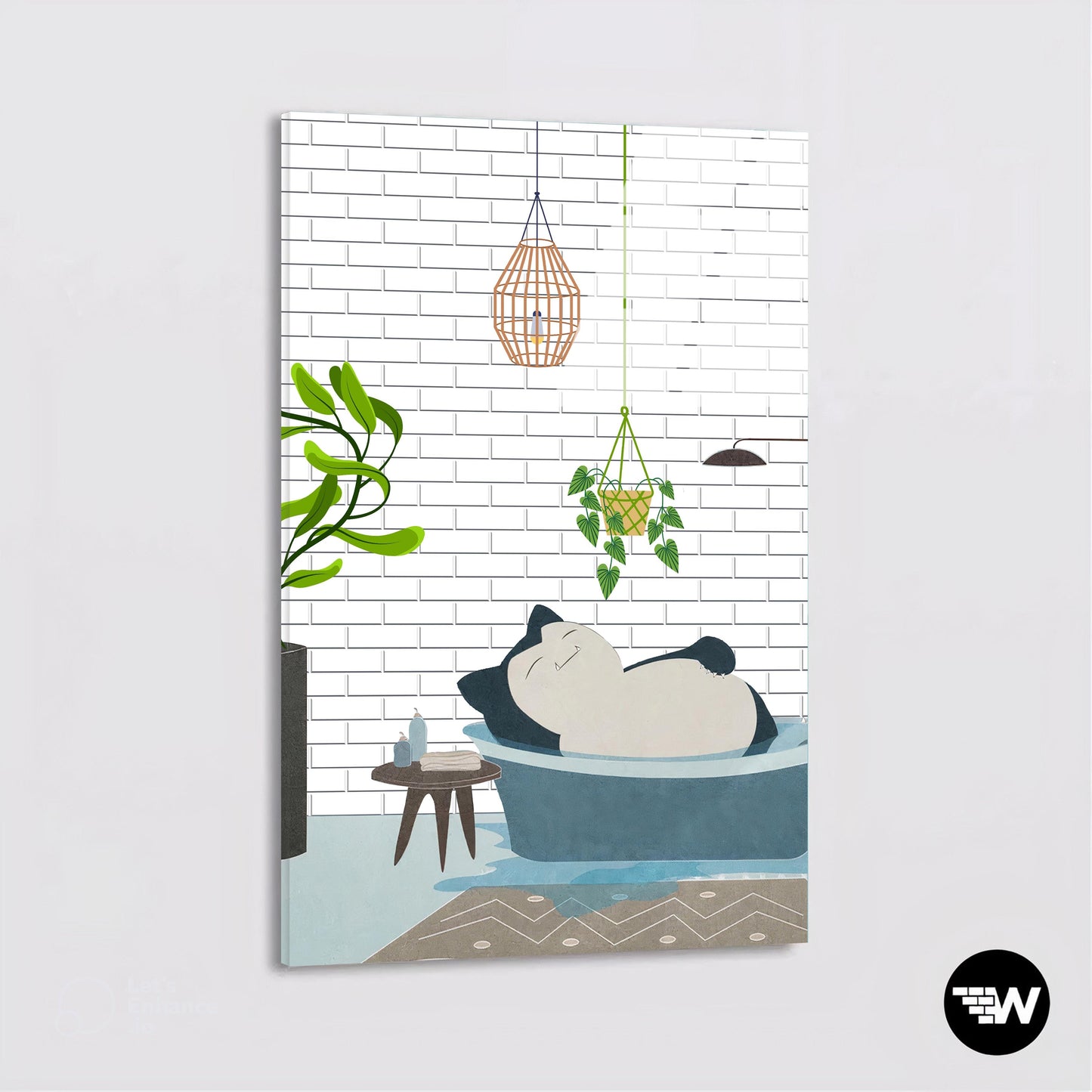 Snorlax in a Tub  - Glass