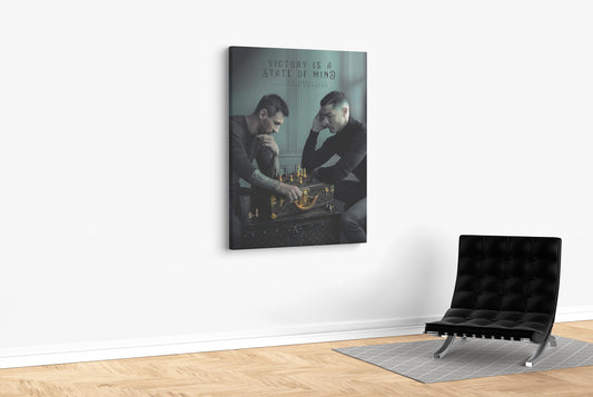 Messi vs. Ronaldo Chess Battle - Soccer - Canvas