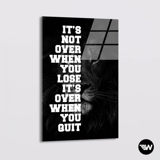 DON'T QUIT LION - Glass