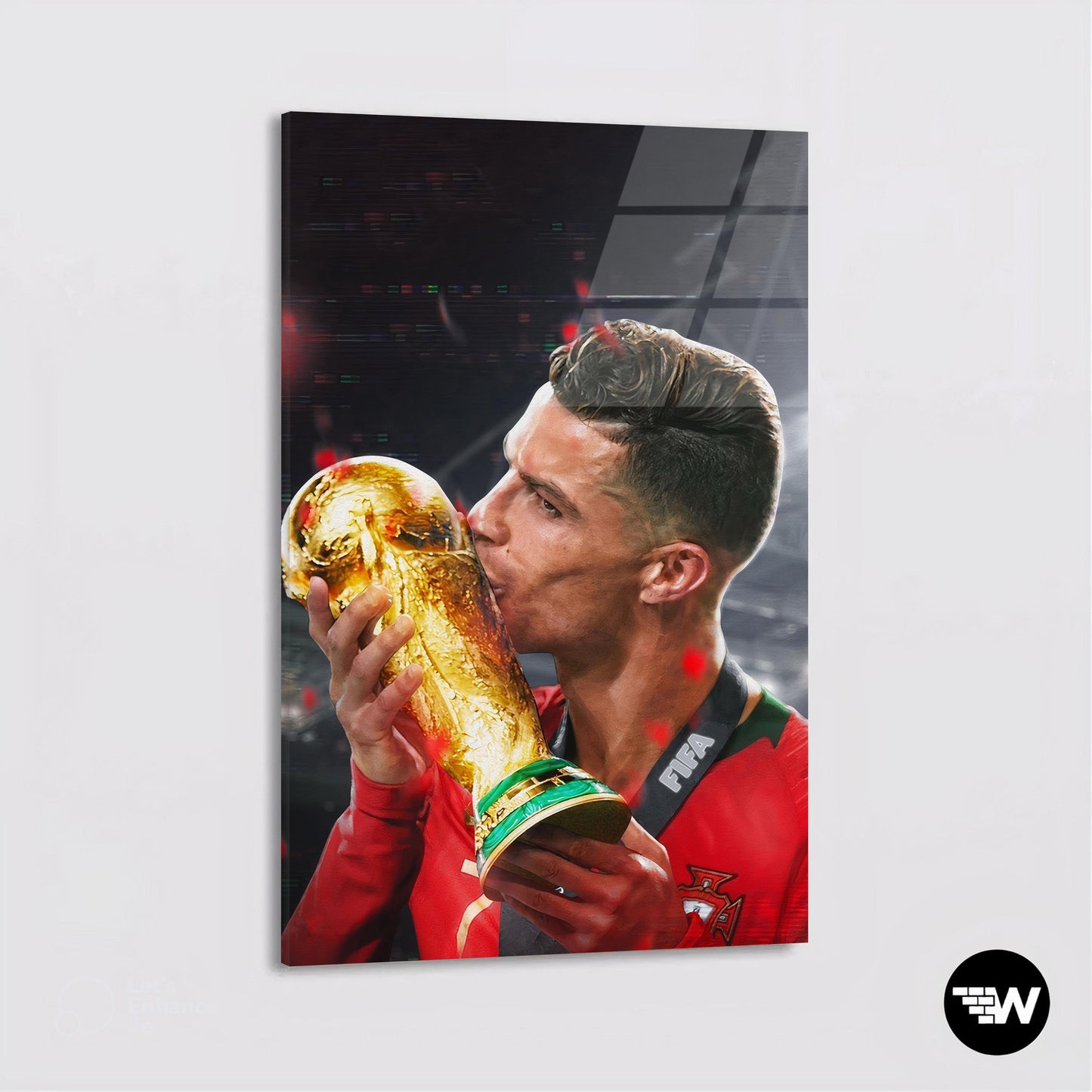 Ronaldo World Cup Victory - Soccer - Glass
