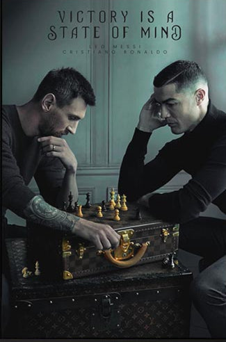 Messi vs. Ronaldo Chess Battle - Soccer - Poster