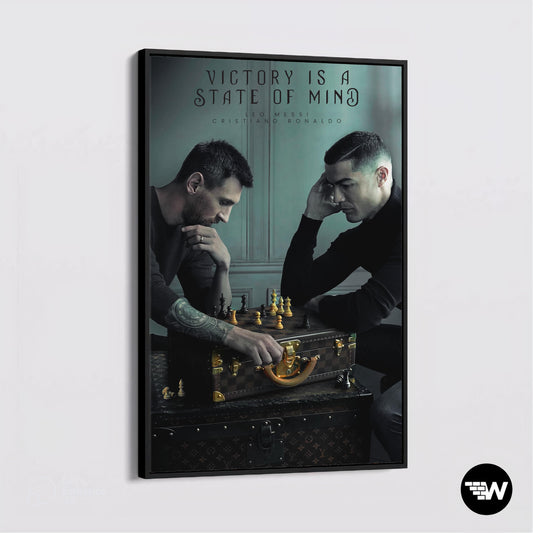 Messi vs. Ronaldo Chess Battle - Soccer - Poster